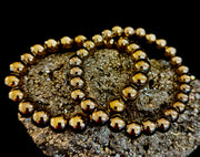 Golden Hematite Healing Bracelet – Strength • Confidence • Balance (8mm or 10mm, Medium Wrists)