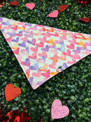 Watercolor Hearts Bandana
