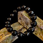 Black Obsidian Beaded Bracelet – Grounding, Protection & Inner Peace