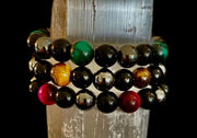 Protection Energy Bracelets – Red, Green, and Tiger Eye Options