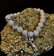 7 Wonders Natural Stone Charm Bracelet Collection | 8mm Healing Gemstone Beads with Silver Charms (Small–Medium Wrists)