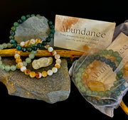 Intentions Bracelet Set – Abundance (Citrine, Green Aventurine & Moss Agate)