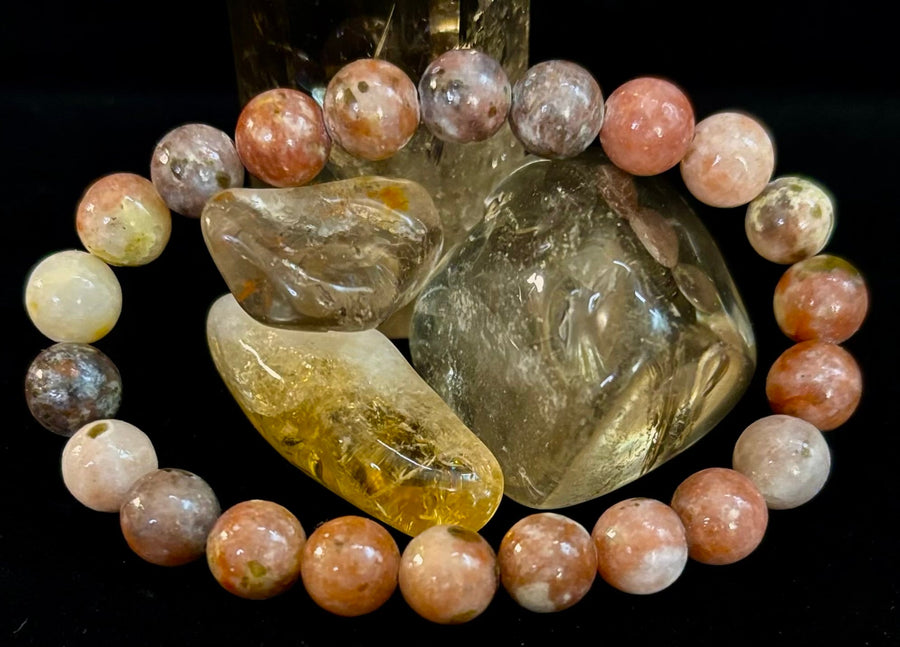 Pink Lepidolite Stress-Relief Bracelet – Heart & Crown Chakra Support