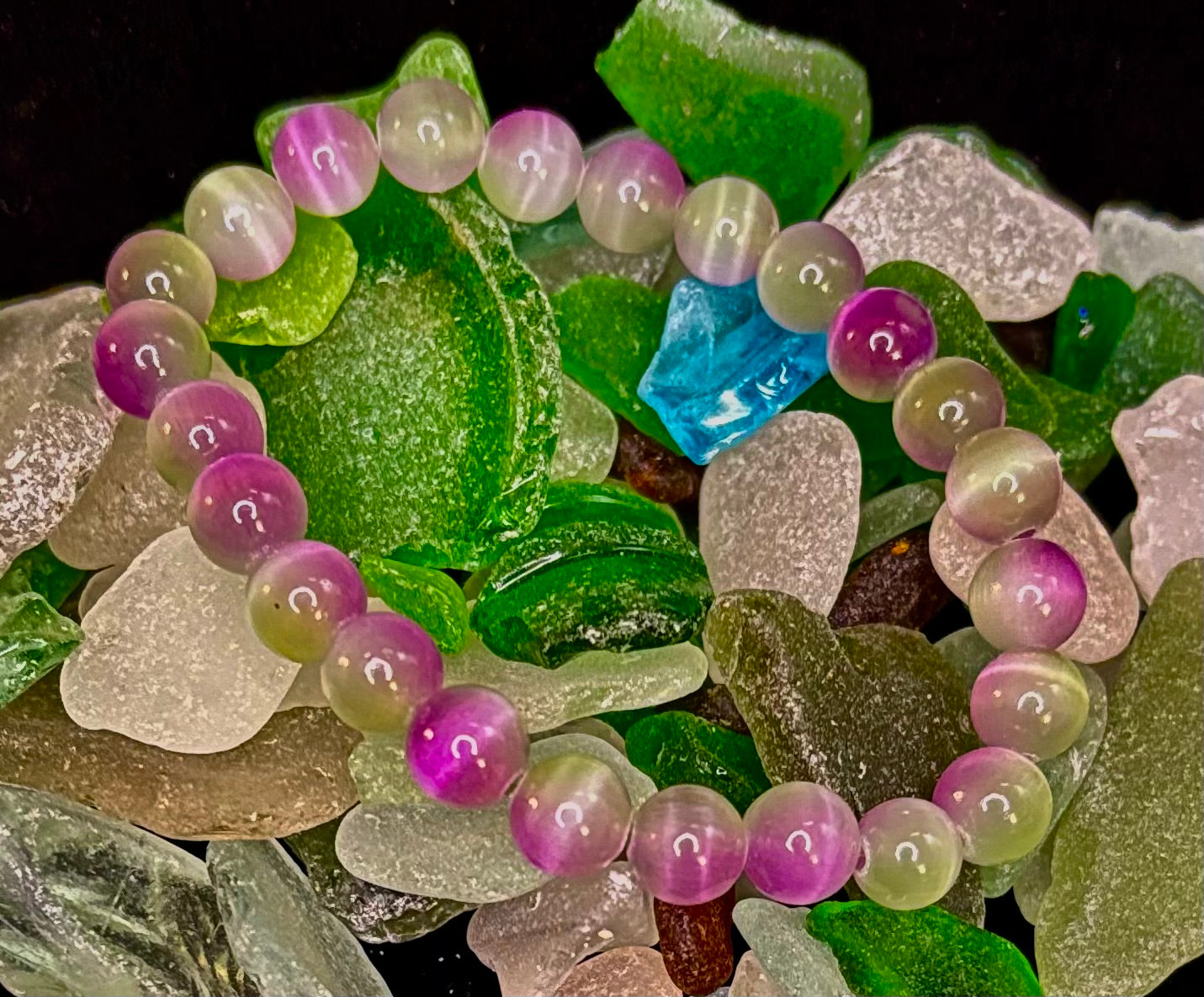Dreamy Rainbow Fluorite Bracelet | Clarity + Calm | 8mm Beads (Medium Wrist)