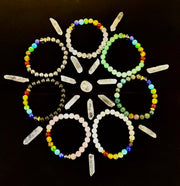 🌈 7 Chakra Bracelets for 7 Days – Complete Weekly Energy Set (Gift Box)