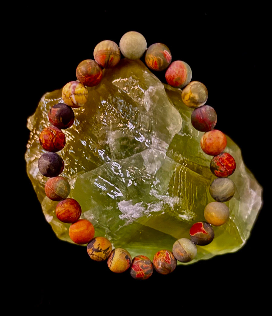 Picasso Stone (Picasso Jasper) Reiki-Infused Creativity & Grounding Bracelet