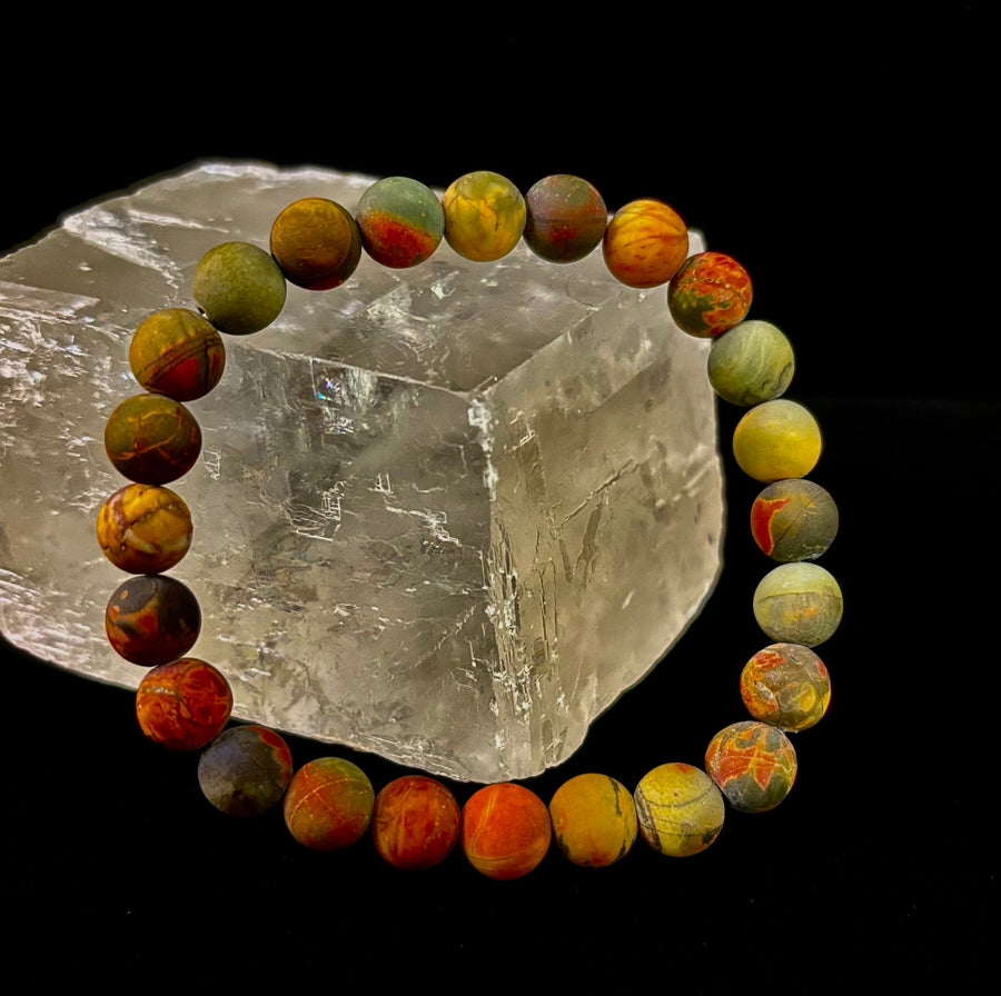 Picasso Stone (Picasso Jasper) Reiki-Infused Creativity & Grounding Bracelet