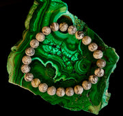 Wavy Lace Jasper 8mm Reiki-Infused Manifestation & Grounding Bracelet (Medium-Large Wrists)