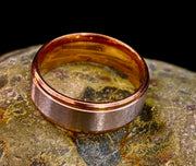 Affordable Wedding Band – Stainless Steel & Titanium Ring (Gold or Rose Gold)