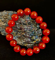 Red Onyx Bracelet – Grounding & Strength Natural Stone Beads