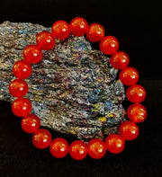 Red Onyx Bracelet – Grounding & Strength Natural Stone Beads