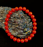Red Onyx Bracelet – Grounding & Strength Natural Stone Beads