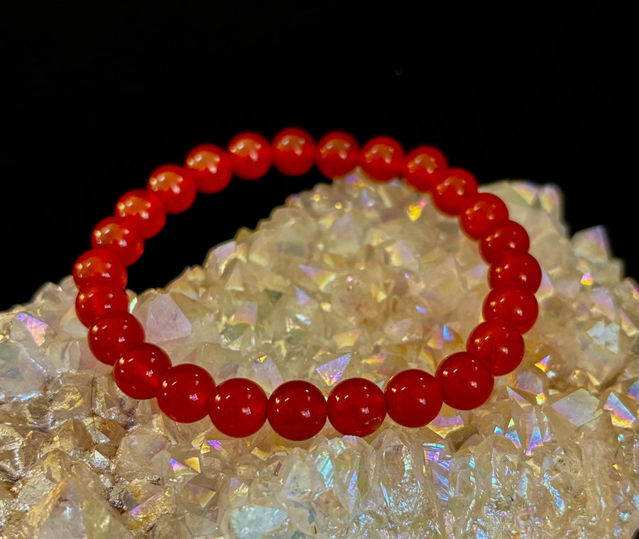 Red Onyx Bracelet – Grounding & Strength Natural Stone Beads