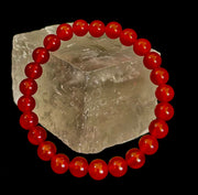Red Onyx Bracelet – Grounding & Strength Natural Stone Beads
