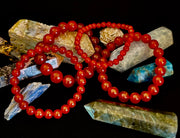 Red Onyx Bracelet – Grounding & Strength Natural Stone Beads