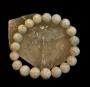 Reiki-Infused Rainbow Moonstone Power Bracelet – 10mm Beads (Medium Wrist)