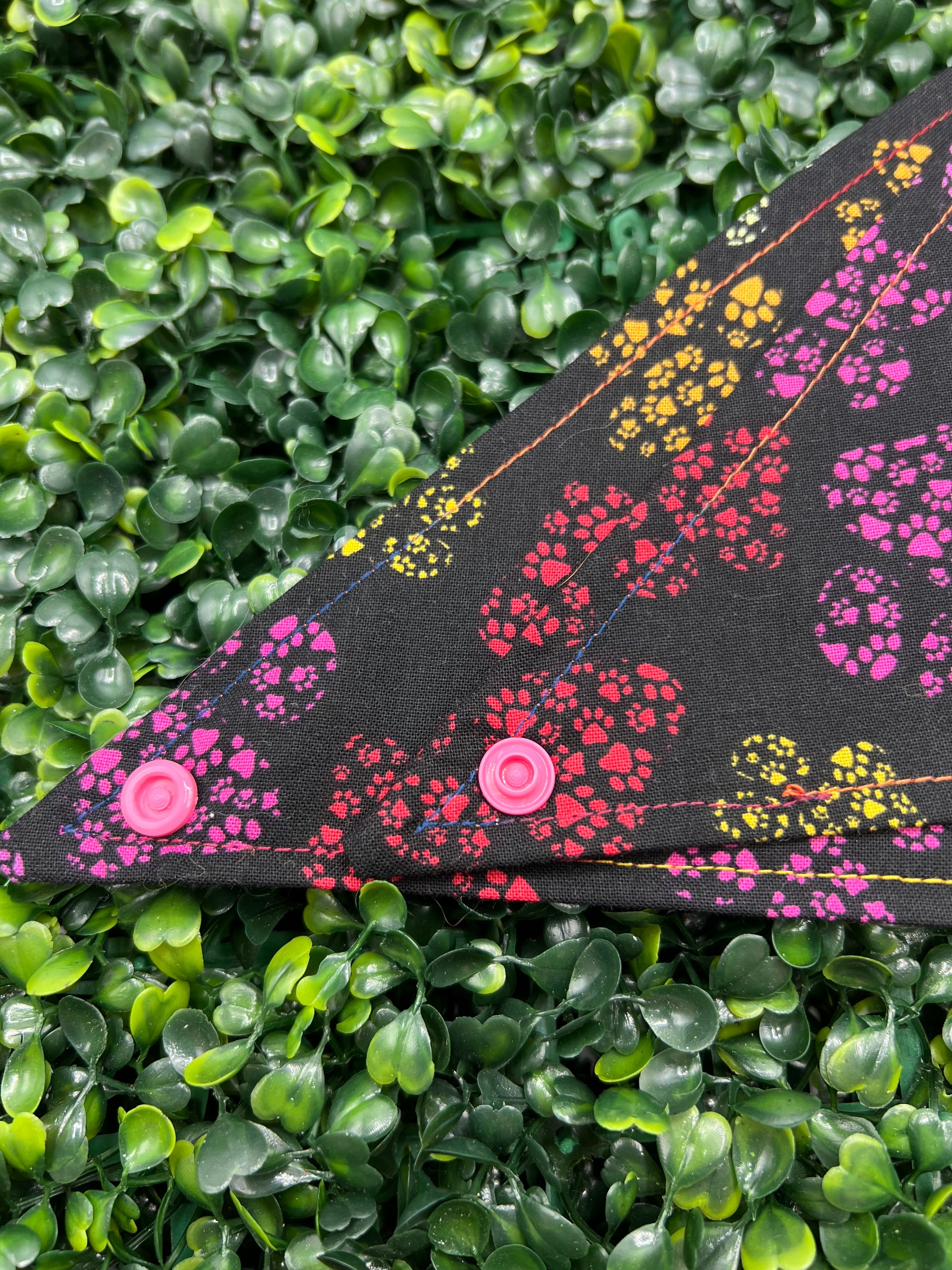 Pawprint Rainbow Bandana
