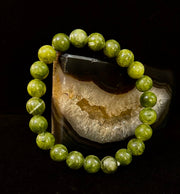 Reiki-Infused Nephrite Jade Bracelet – Abundance, Protection & Harmony