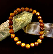 Barely There Wooden Bead Bracelet – Ultra-Lightweight Earth Style for Men (Large Wrists)