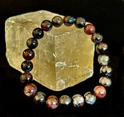 Astrophyllite with Garnet Bracelet – Grounded Transformation & Passionate Strength (8mm Beads)
