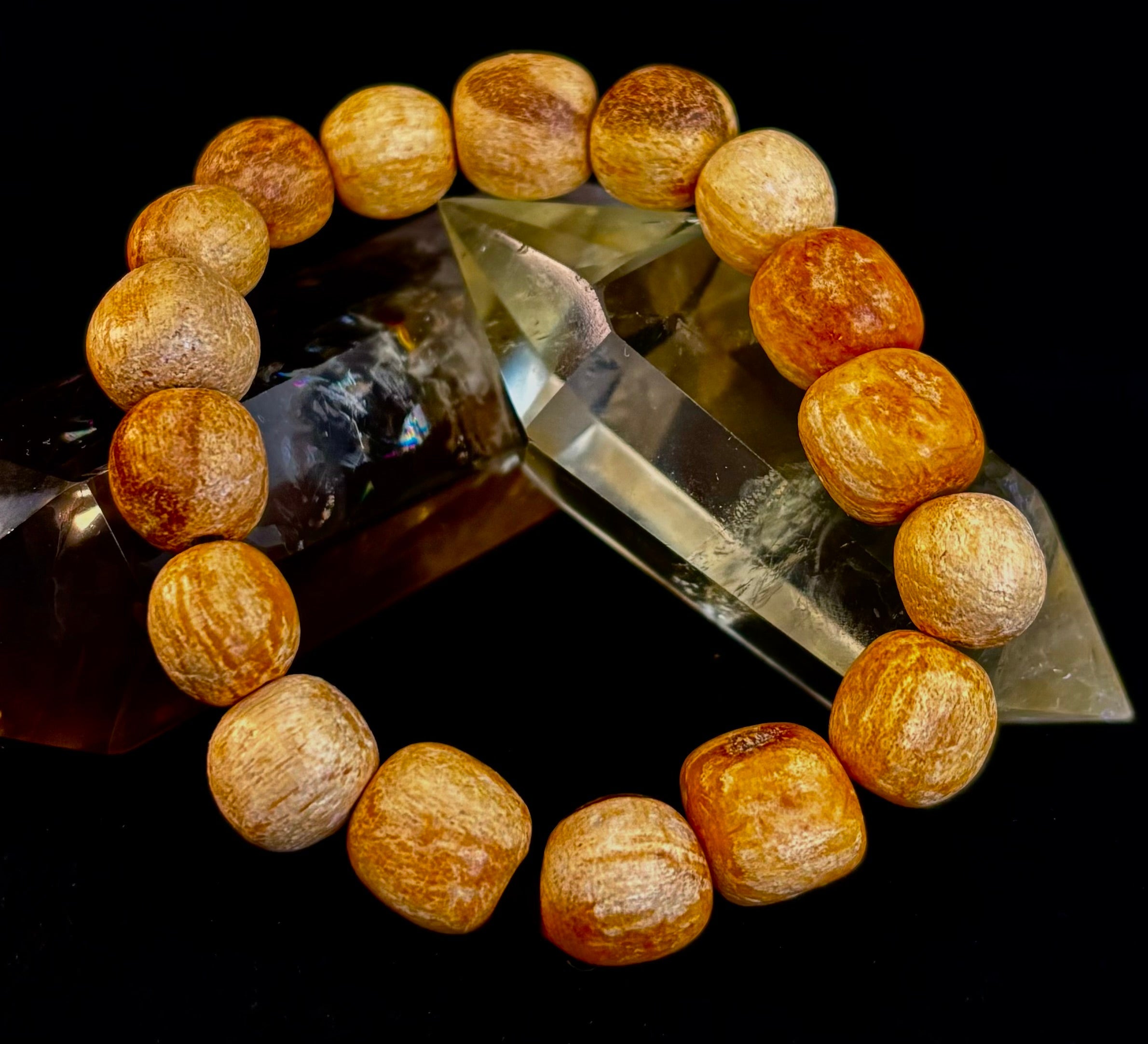 Palo Santo Beaded Bracelet – Cleansing Energy, Calm & Grounded Balance
