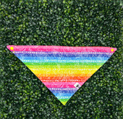 Rainbow Stripes and Dots Bandana