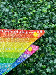 Rainbow Stripes and Dots Bandana