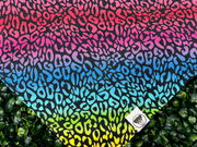 Rainbow Leopard Print Bandana