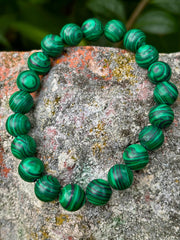 Malachite Bead Bracelet – Transformation and Protection