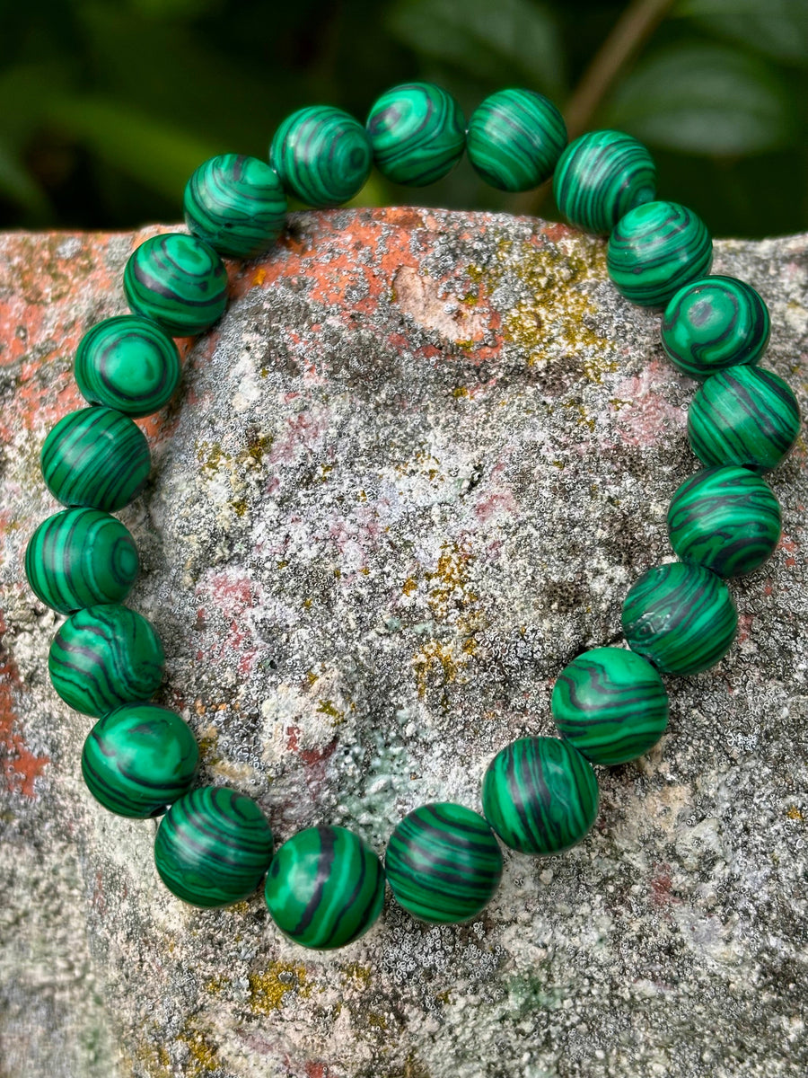 Malachite Bead Bracelet – Transformation and Protection