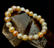 Reiki-Infused Cultured Freshwater Pearl Bracelet for Wisdom, Feminine Power & Divine Grace (8-9mm)