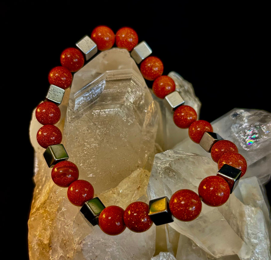Radiant Energy Goldstone Power Bracelet — Extra-Large Fit
