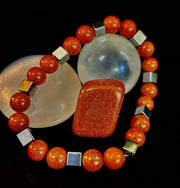 Radiant Energy Goldstone Power Bracelet — Extra-Large Fit