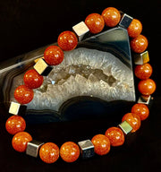 Radiant Energy Goldstone Power Bracelet — Extra-Large Fit