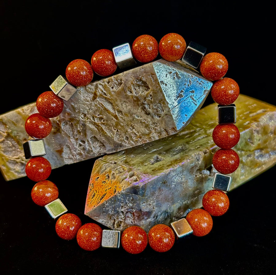 Radiant Energy Goldstone Power Bracelet — Extra-Large Fit