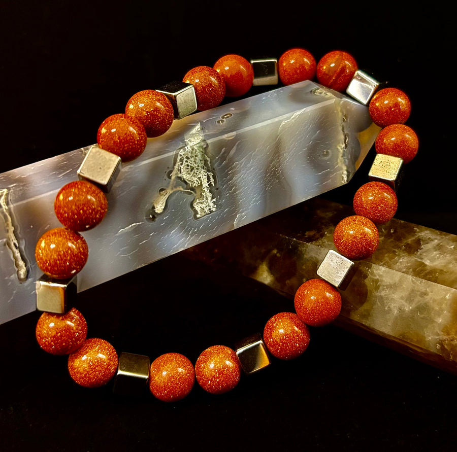 Radiant Energy Goldstone Power Bracelet — Extra-Large Fit