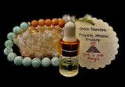 Green Moonstone Aromatherapy Diffuser Bracelet