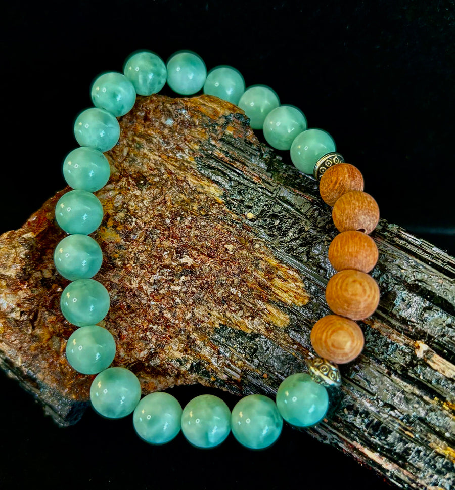 Green Moonstone Aromatherapy Diffuser Bracelet