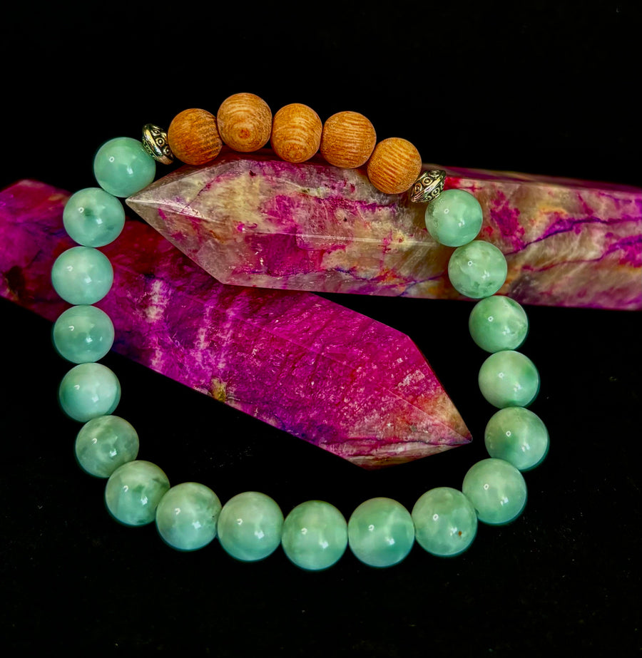 Green Moonstone Aromatherapy Diffuser Bracelet