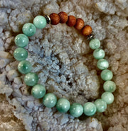 Green Moonstone Aromatherapy Diffuser Bracelet