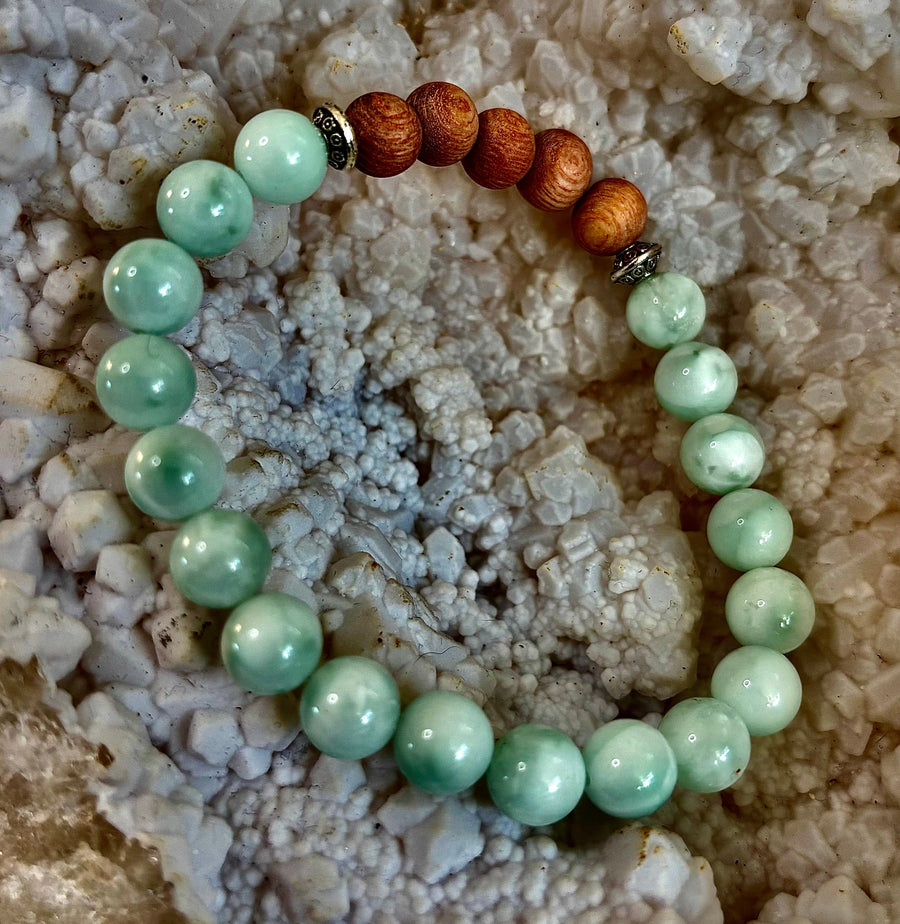 Green Moonstone Aromatherapy Diffuser Bracelet
