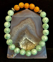 Green Moonstone Aromatherapy Diffuser Bracelet