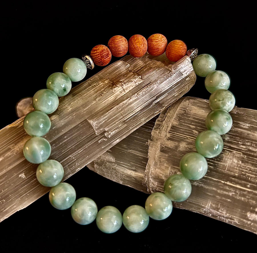 Green Moonstone Aromatherapy Diffuser Bracelet