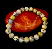 Yellow Turquoise Energy Bracelet – 8mm Natural Gemstone Bracelet (Medium Fit)