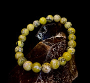 Yellow Turquoise Energy Bracelet – 8mm Natural Gemstone Bracelet (Medium Fit)