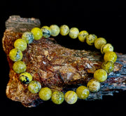 Yellow Turquoise Energy Bracelet – 8mm Natural Gemstone Bracelet (Medium Fit)