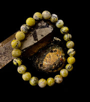 Yellow Turquoise Energy Bracelet – 8mm Natural Gemstone Bracelet (Medium Fit)