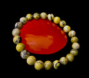 Yellow Turquoise Energy Bracelet – 8mm Natural Gemstone Bracelet (Medium Fit)