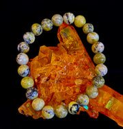 Yellow Turquoise Energy Bracelet – 8mm Natural Gemstone Bracelet (Medium Fit)