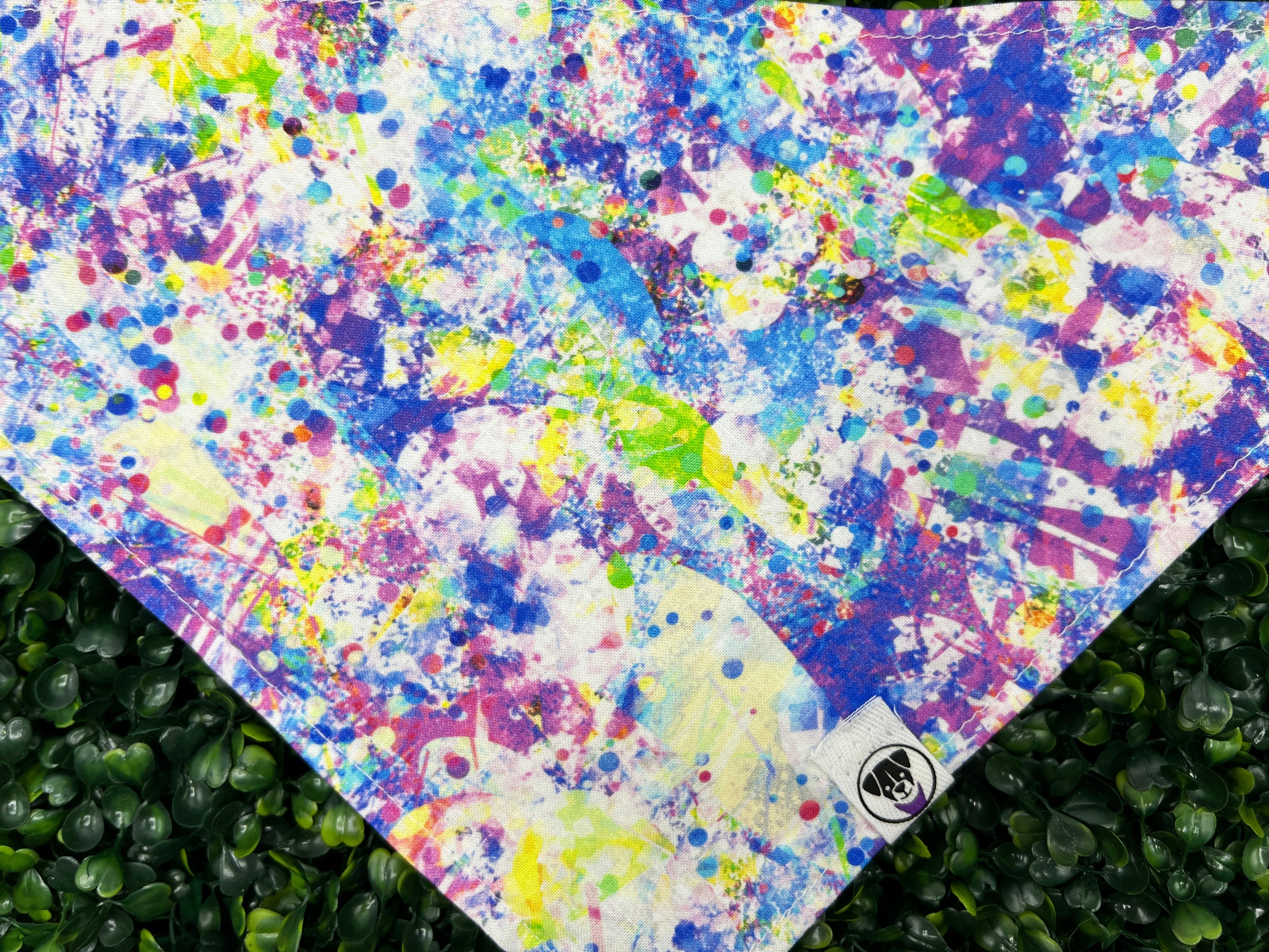 Purple Splatter Bandana